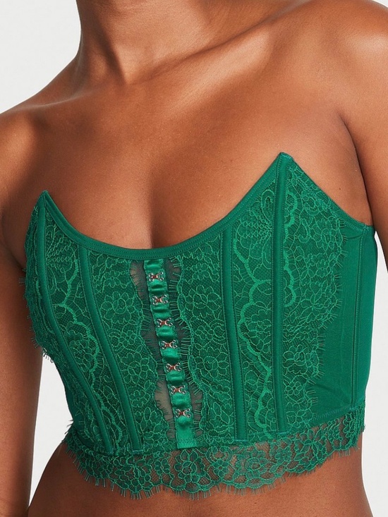 Victoria's Secret Tops - Victoria’s Secret Dream Angels Lace Strapless Corset Top | Small | NWT |